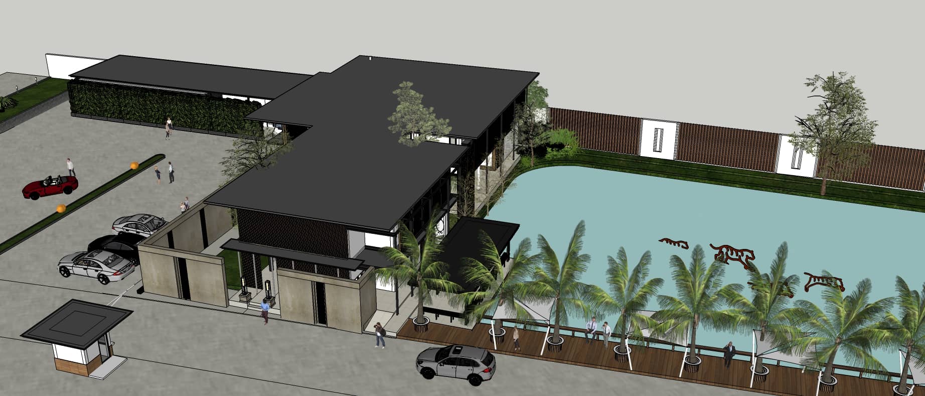 ภาพรวมของอาคารสำนักงานคุ้มเสือแม่ริม